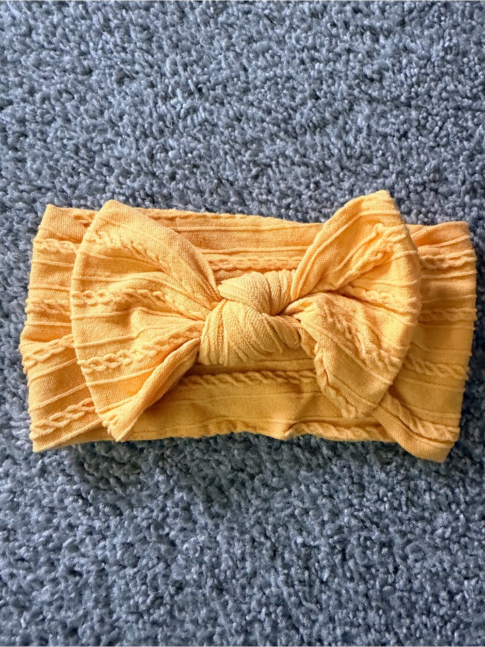 Knit Bow Headband for Kids - Yellow